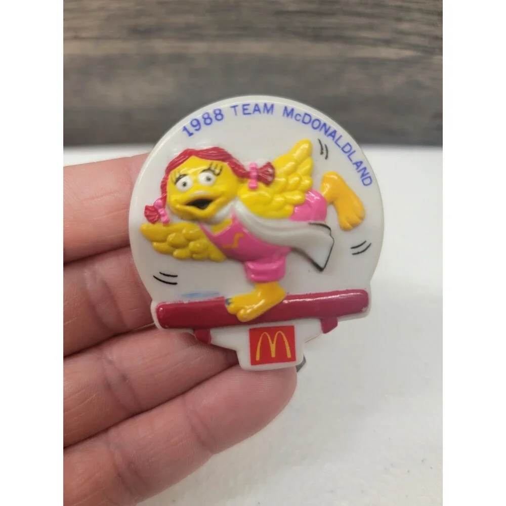 1988 Team McDonaldland Birdie Button--Balance Beam